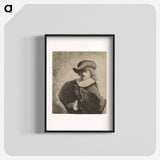 アートポスター-Rembrandt Wearing a Soft Hat Cocked - レンブラント ファン レイン Poster.