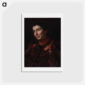 アートポストカード-Portrait of Mary Adeline Williams - トーマス エイキンズ Postcard.
