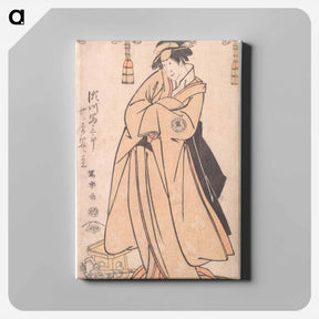 アートパネル-The Actor Segawa Tomisaburo II as the Otomos' Maid Wakakusa, Actually Prince Korehito - 東洲斎 写楽 Canvas.