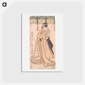 アートポストカード-The Actor Segawa Tomisaburo II as the Otomos' Maid Wakakusa, Actually Prince Korehito - 東洲斎 写楽 Postcard.