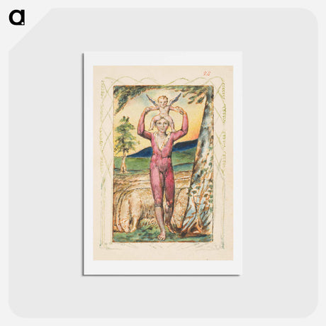 アートポストカード-Songs of Experience - ウィリアム ブレイク Postcard.