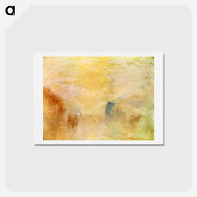 アートポストカード-Sunrise, with a Boat between Headlands - ウィリアム ターナー Postcard.