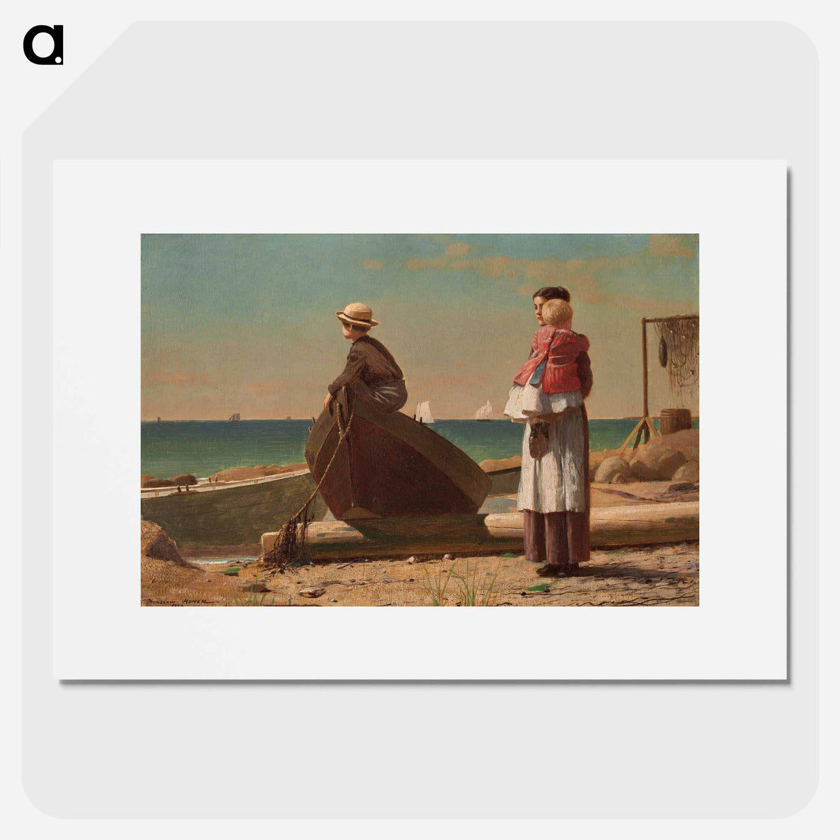 Dad's Coming - Winslow Homer Poster.