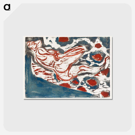 アートポストカード-Liegender Akt, Reclining Nude
 - イェール大学アートギャラリー Postcard.