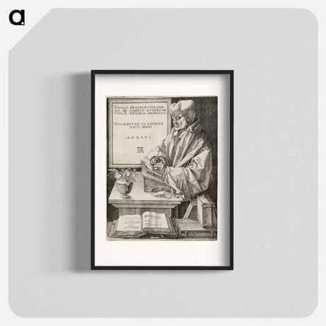アートポスター-Erasmus of Rotterdam - アルブレヒト デューラー Poster.