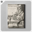 アートパネル-Erasmus of Rotterdam - アルブレヒト デューラー Canvas.