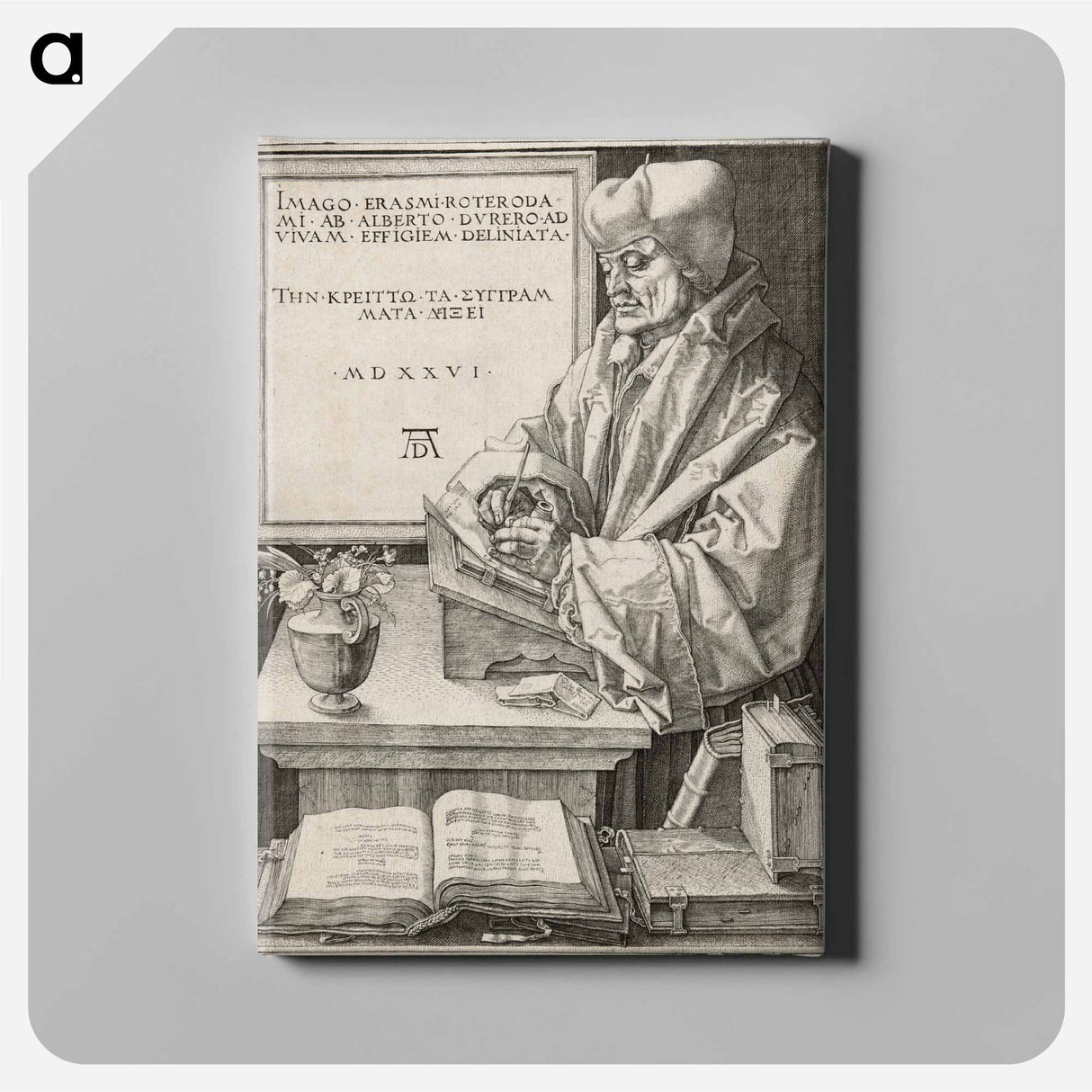 アートパネル-Erasmus of Rotterdam - アルブレヒト デューラー Canvas.