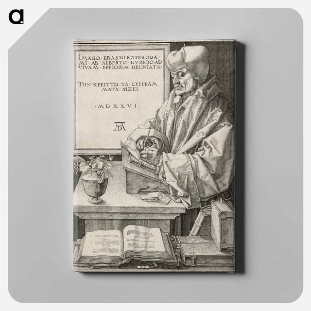 アートパネル-Erasmus of Rotterdam - アルブレヒト デューラー Canvas.