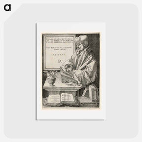 アートポストカード-Erasmus of Rotterdam - アルブレヒト デューラー Postcard.