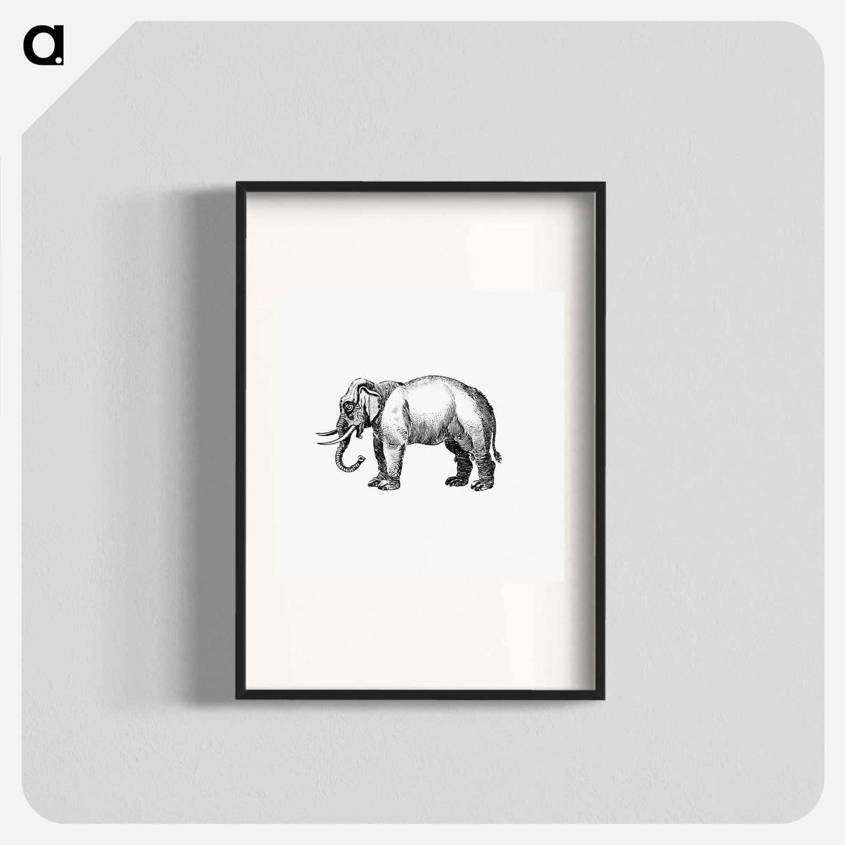 アートポスター-Elephant Engraving
 - 大英図書館 Poster.