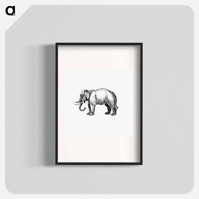 アートポスター-Elephant Engraving
 - 大英図書館 Poster.