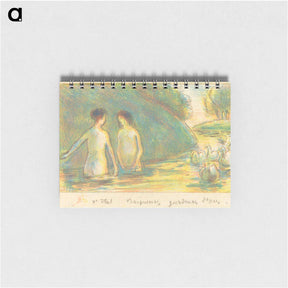 アートメモ帳-Baigneuses, gardeuses d'oies - カミーユ ピサロ Memo.