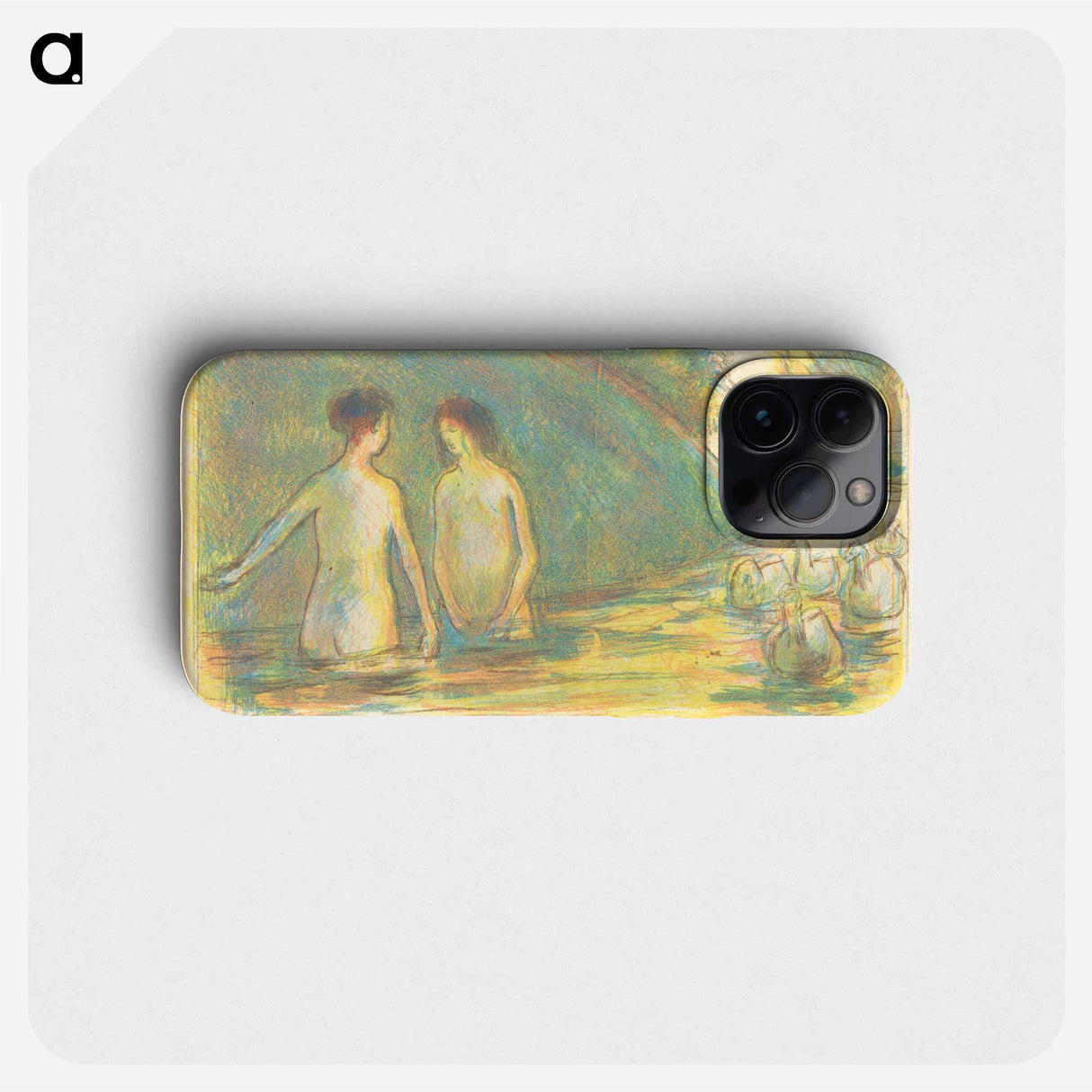 Bagneuses, flowers - Camille Pissarro Phone Case.