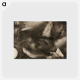 アートポストカード-Woman Reclining on Her Bed - エドガー ドガ Postcard.