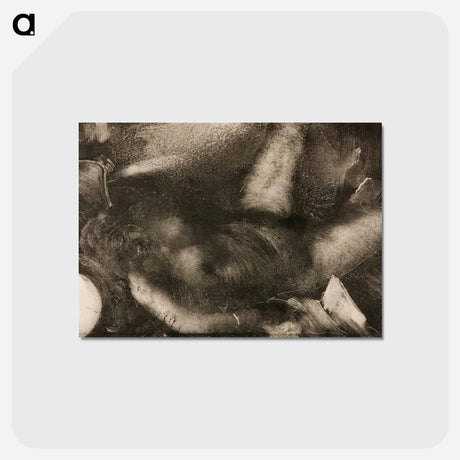 アートポストカード-Woman Reclining on Her Bed - エドガー ドガ Postcard.
