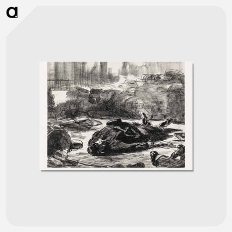 アートポストカード-Civil War - エドゥアール マネ Postcard.