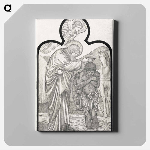 Saint Philip Baptising the Eunuch - エドワード バーン ジョーンズ Canvas.