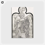 アートポストカード-Saint Philip Baptising the Eunuch - エドワード バーン ジョーンズ Postcard.