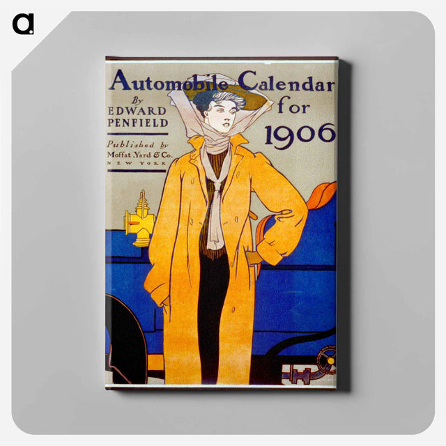 アートパネル-Automobile calendar for 1906 print in high resolution by Edward Penfield. - エドワード ペンフィールド Canvas.