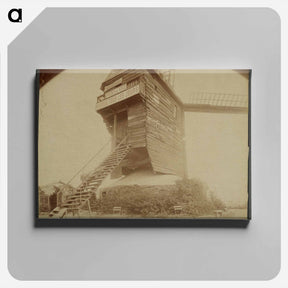 アートパネル-Montmartre, Moulin de la Galette, Rue Lepic
 - ウジェーヌ アジェ Canvas.