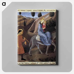 アートパネル-Flight into Egypt - フラ アンジェリコ Canvas.