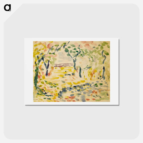 アートポストカード-Étude Pour 'Le Bonheur De Vivre - アンリ マティス Postcard.