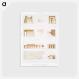 アートポストカード-Tombs of Memphite Necropolis
 - エジプト美術史 Postcard.