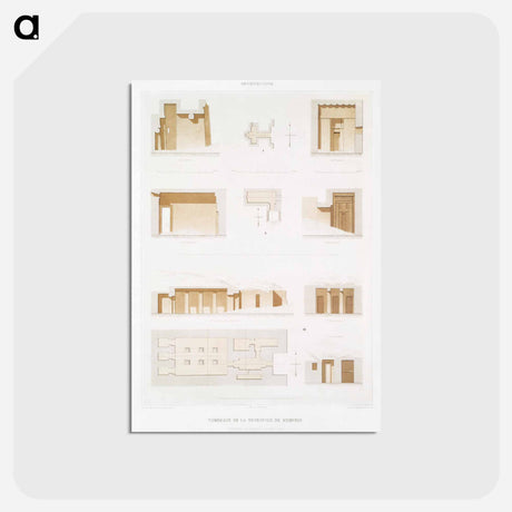 アートポストカード-Tombs of Memphite Necropolis
 - エジプト美術史 Postcard.