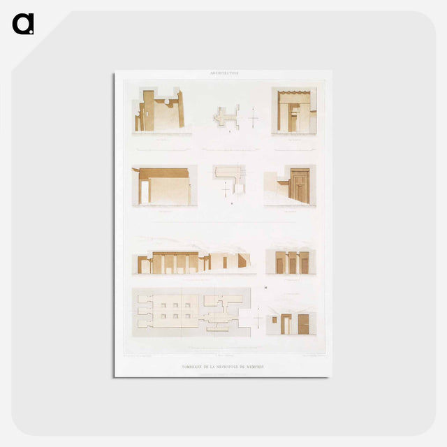 アートポストカード-Tombs of Memphite Necropolis
 - エジプト美術史 Postcard.