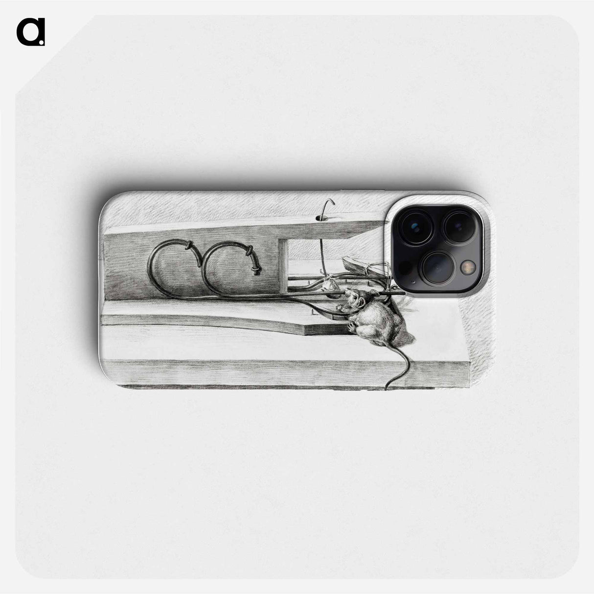 Mouse in a mousetrap - Jean Bernard Phone Case.