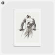 アートポストカード-Man Standing, Head Thrown Back - ジョン シンガー サージェント Postcard.