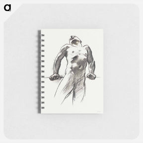アートメモ帳-Man Standing, Head Thrown Back - ジョン シンガー サージェント Memo.