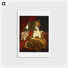 アートポストカード-Mrs Baldwin - ジョシュア レノルズ Postcard.