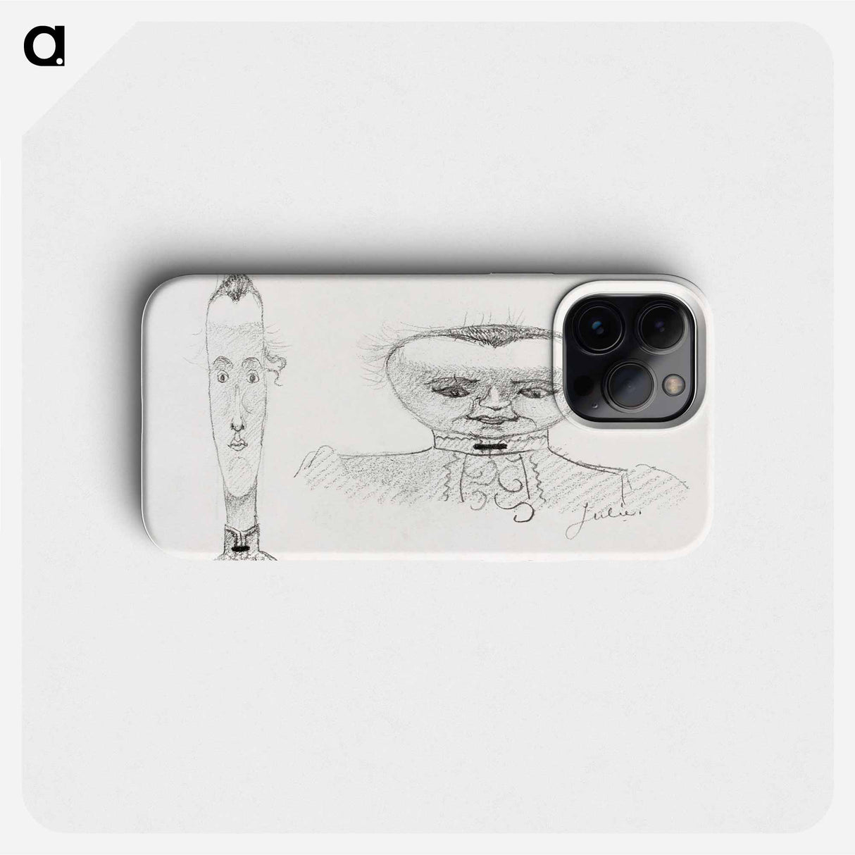 Caricature self-portraits - Julie de Graag Phone Case.