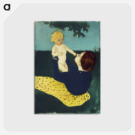 アートポストカード-Under the Horse Chestnut Tree - メアリー カサット Postcard.