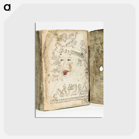 アートポストカード-Tonsured Monk, Medical Illustration
 - 国立医学図書館 Postcard.