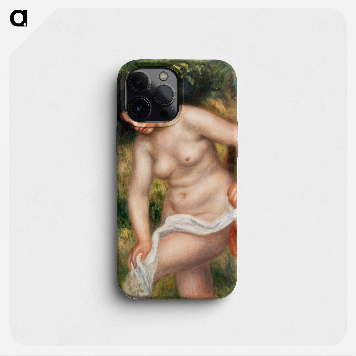 Bather Drying Herself - Pierre Auguste Renoir Phone Case.