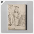 アートパネル-Death Appearing to a Wedded Couple from an Open Grave - レンブラント ファン レイン Canvas.