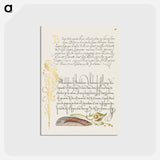 アートポストカード-Noah's Ark Shell and Sneezewort from Mira Calligraphiae Monumenta
 - 書道のお手本 Postcard.
