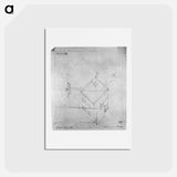 アートポストカード-Axonometric drawing of the house in Meudon - テオ ファン ドゥースブルフ Postcard.