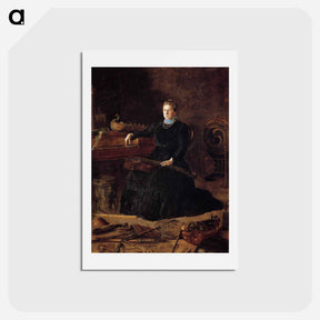 アートポストカード-Portrait of Sarah Sagehorn Frishmuth - トーマス エイキンズ Postcard.