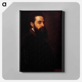アートパネル-Portrait of Antonio Anselmi - ティツィアーノ ヴェチェッリオ Canvas.