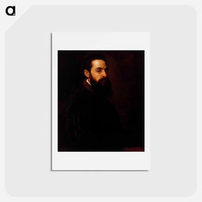 アートポストカード-Portrait of Antonio Anselmi - ティツィアーノ ヴェチェッリオ Postcard.