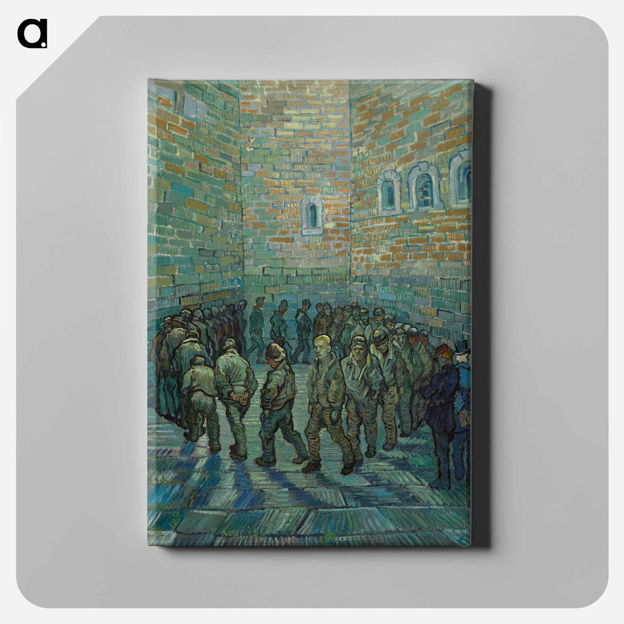 Prisoners Exercising - Vincent van Gogh Canvas.