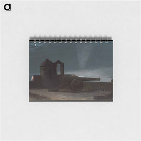 アートメモ帳-Searchlight on Harbor Entrance, Santiago de Cuba - ウィンスロー ホーマー Memo.