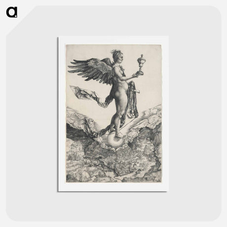 アートポストカード-Nemesis - アルブレヒト デューラー Postcard.