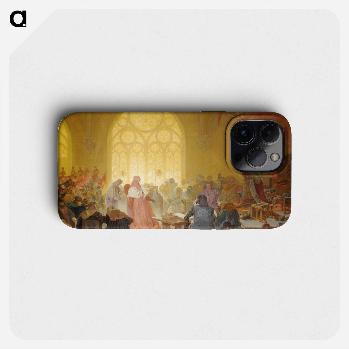 Slav Epic Izzy of Bojevradi, King of the Hussites - Treaties must be respected - Alphonse Mucha Phone Case.