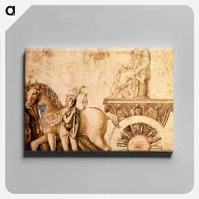 アートパネル-Julius Caesar on his triumphal car - アンドレア マンテーニャ Canvas.