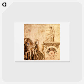 アートポストカード-Julius Caesar on his triumphal car - アンドレア マンテーニャ Postcard.