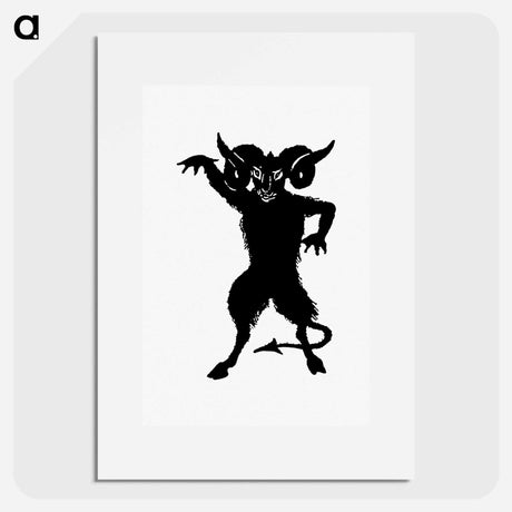 アートポスター-Demon Silhouette from Michael's Crag
 - 大英図書館 Poster.